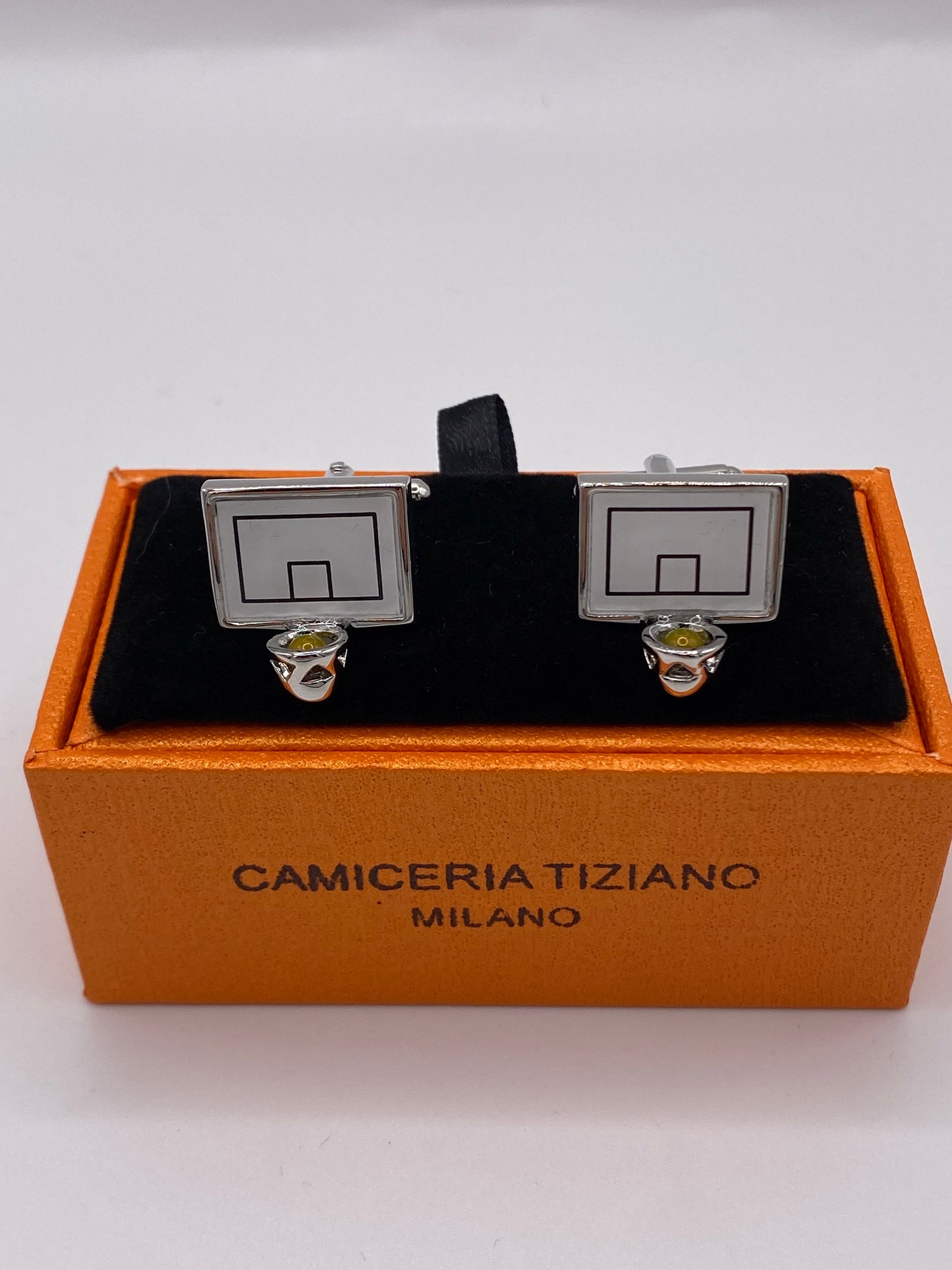 Gemello da polso QUADRO CANESTRO BASKET 006
