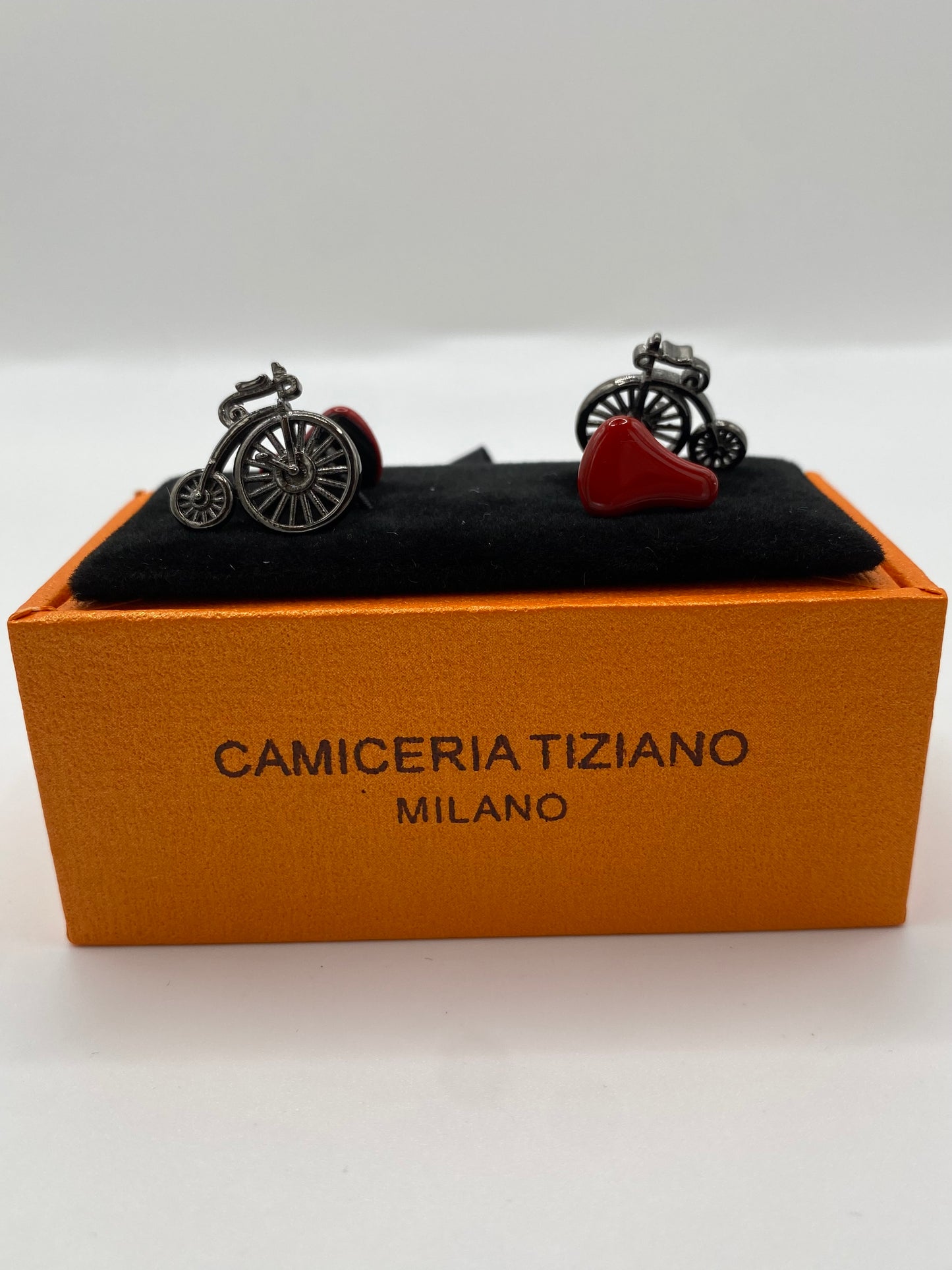 Gemello da polso BICICLETTA D’EPOCA E SELLA 057