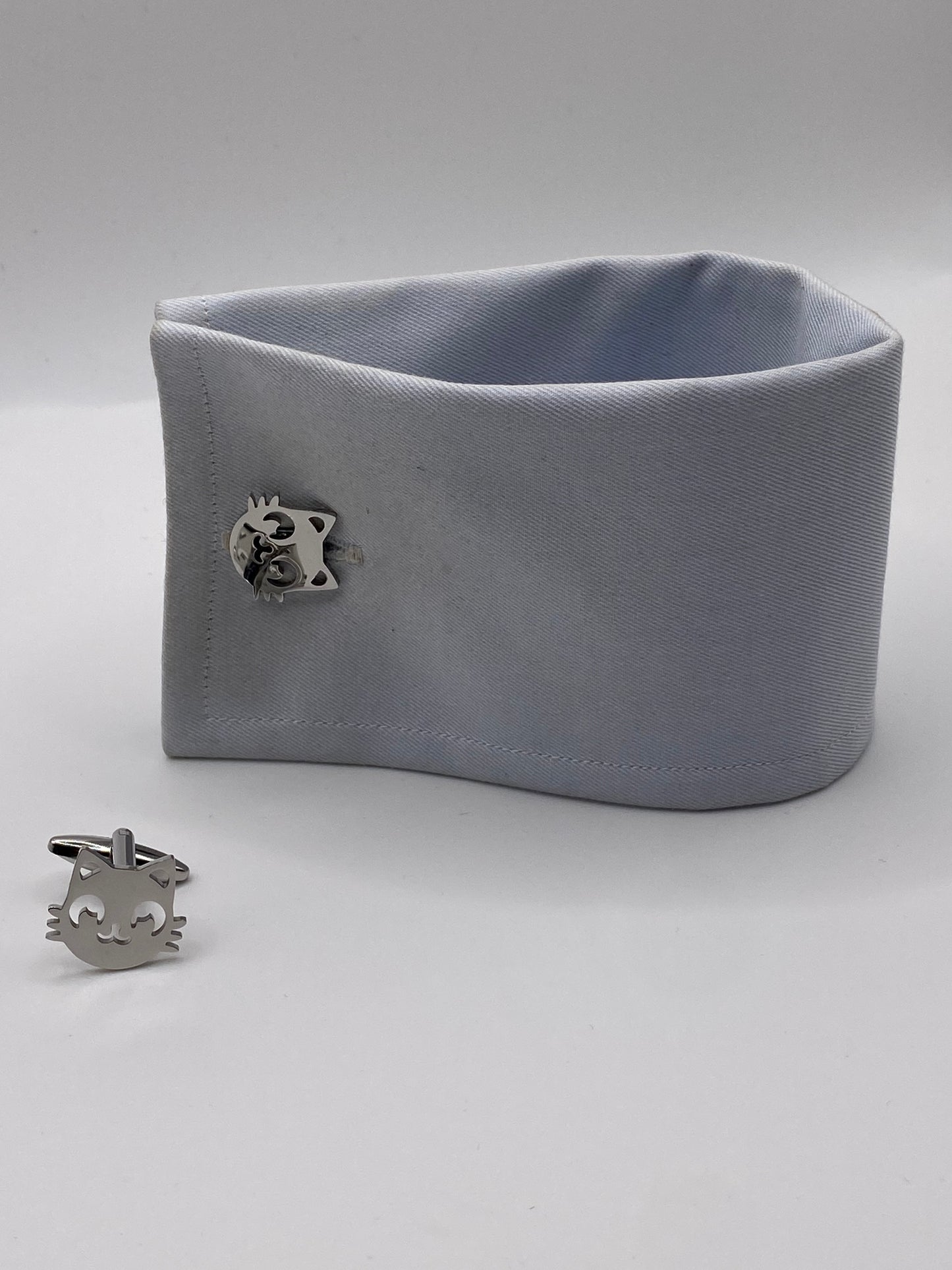 Gemelli da polso FACCINA GATTO CROMO 319