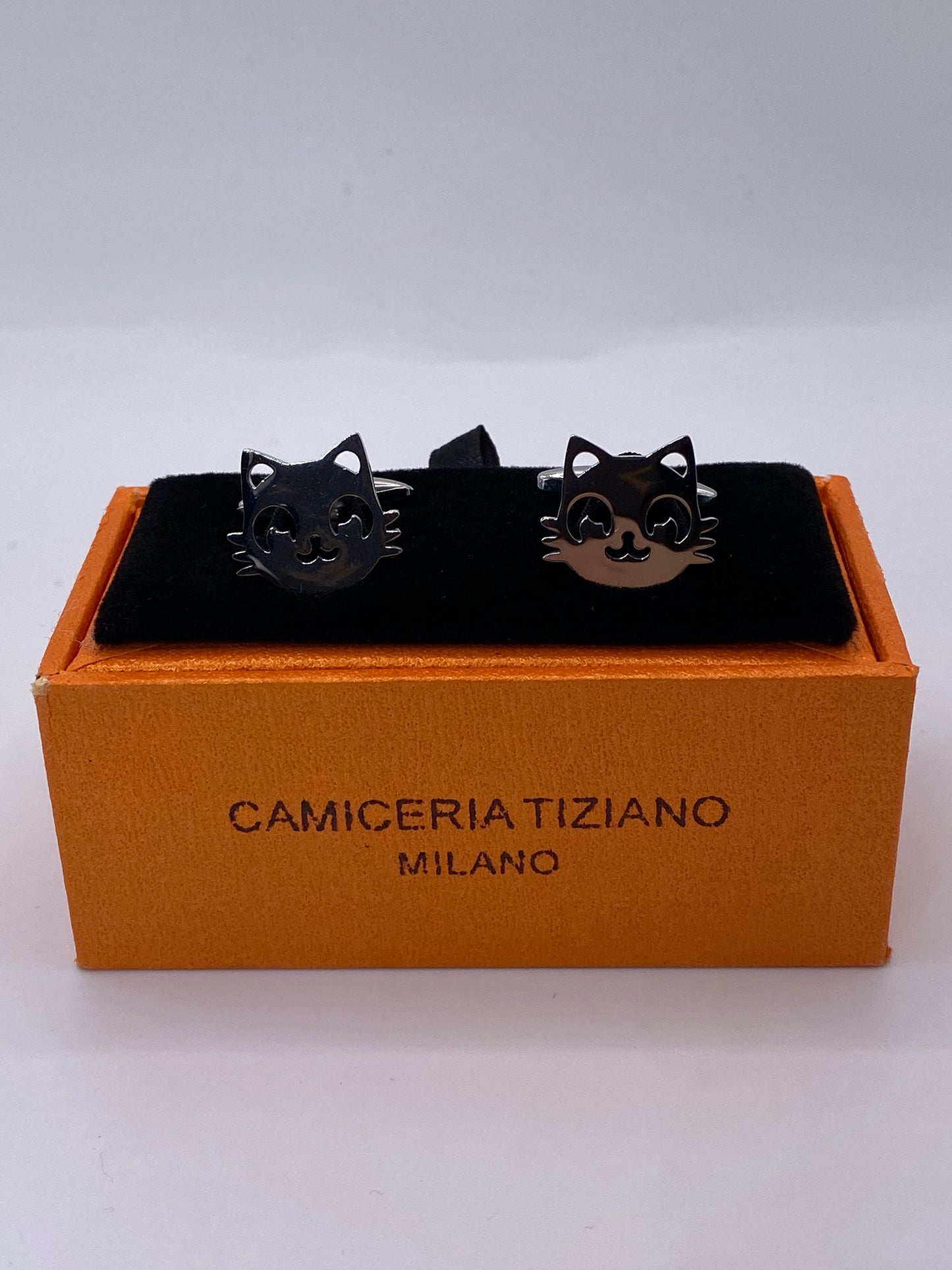 Gemelli da polso FACCINA GATTO CROMO 319