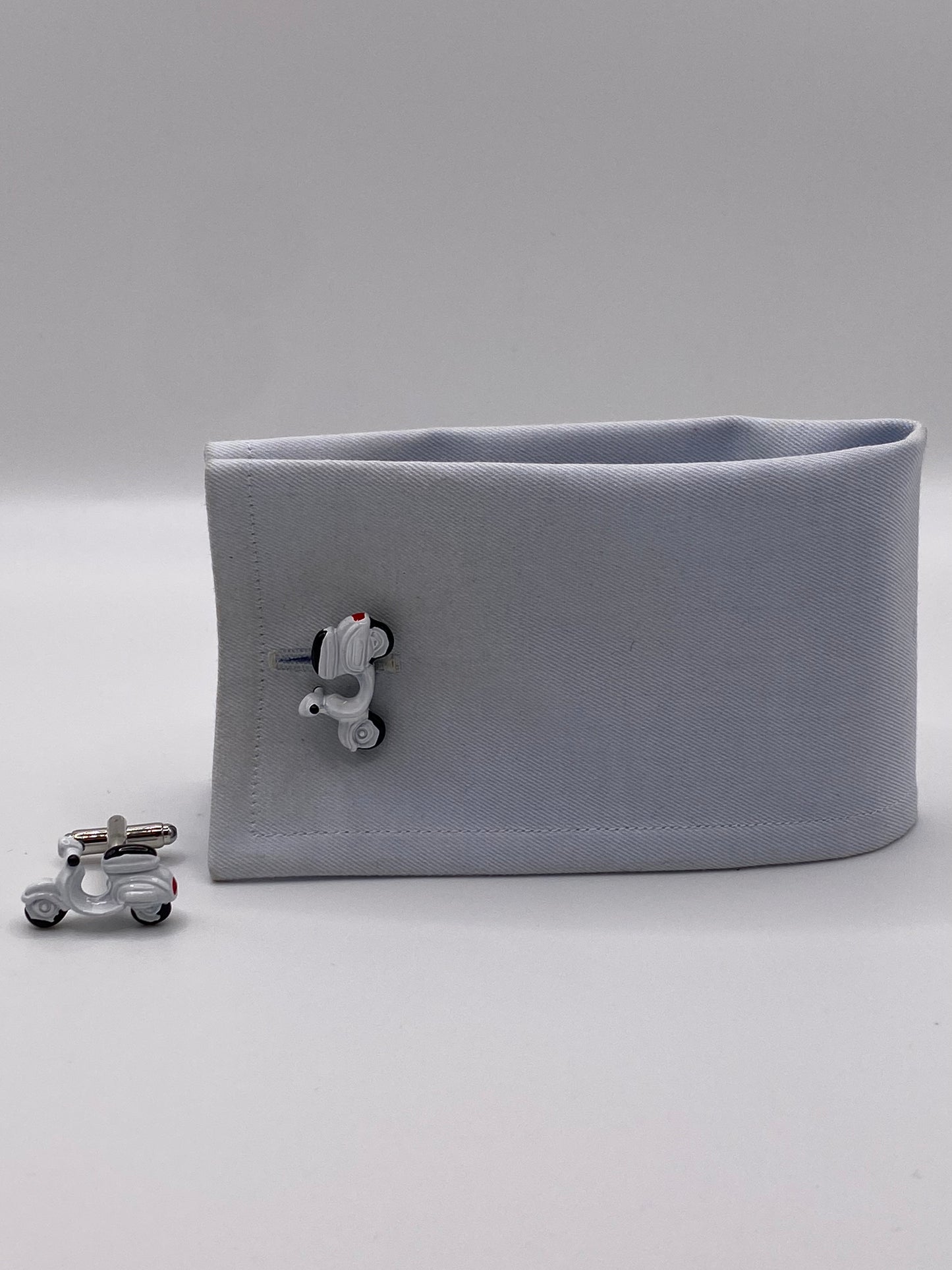 Gemelli da polso VESPA 3D bianca 312
