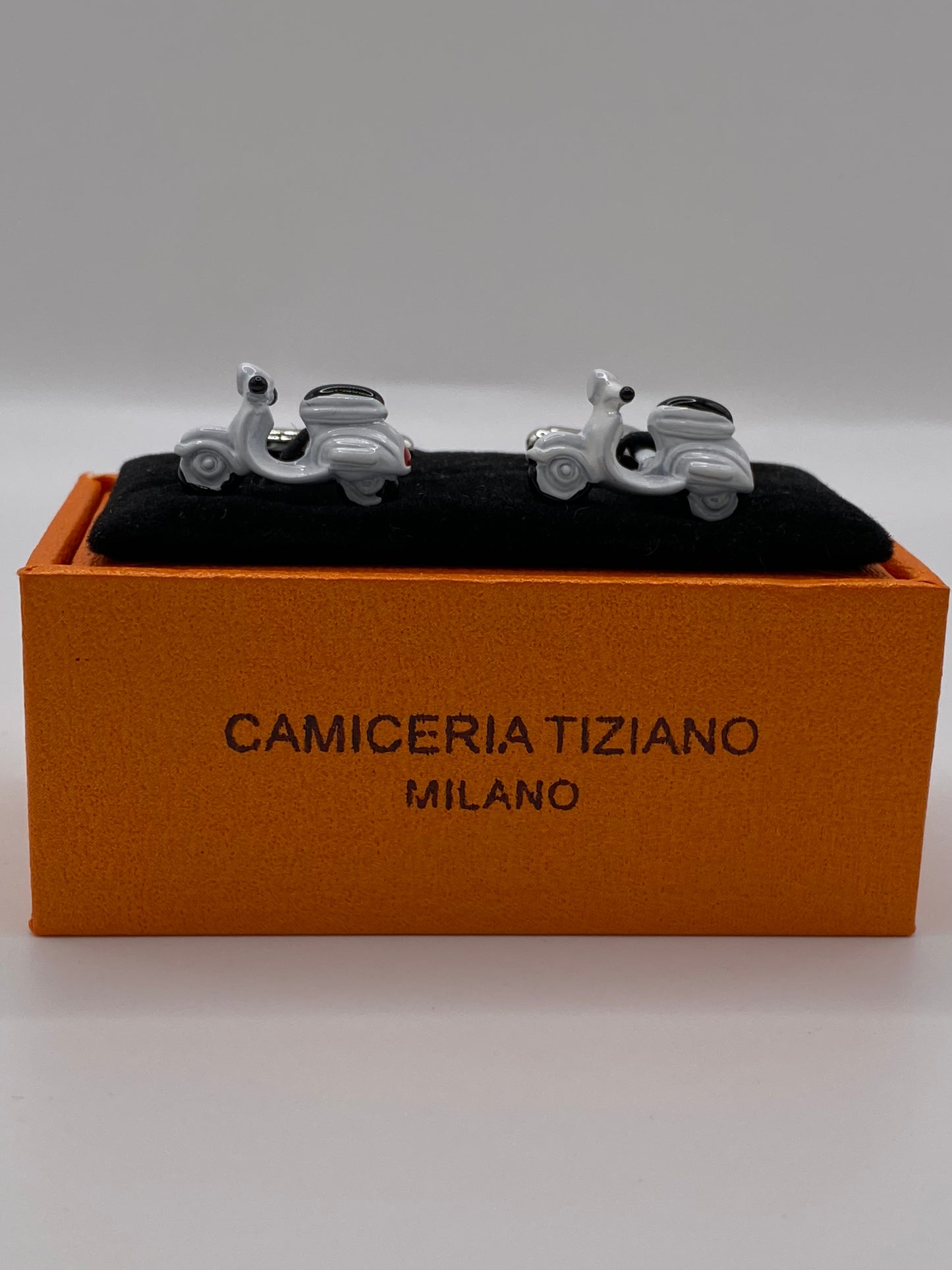 Gemelli da polso VESPA 3D bianca 312