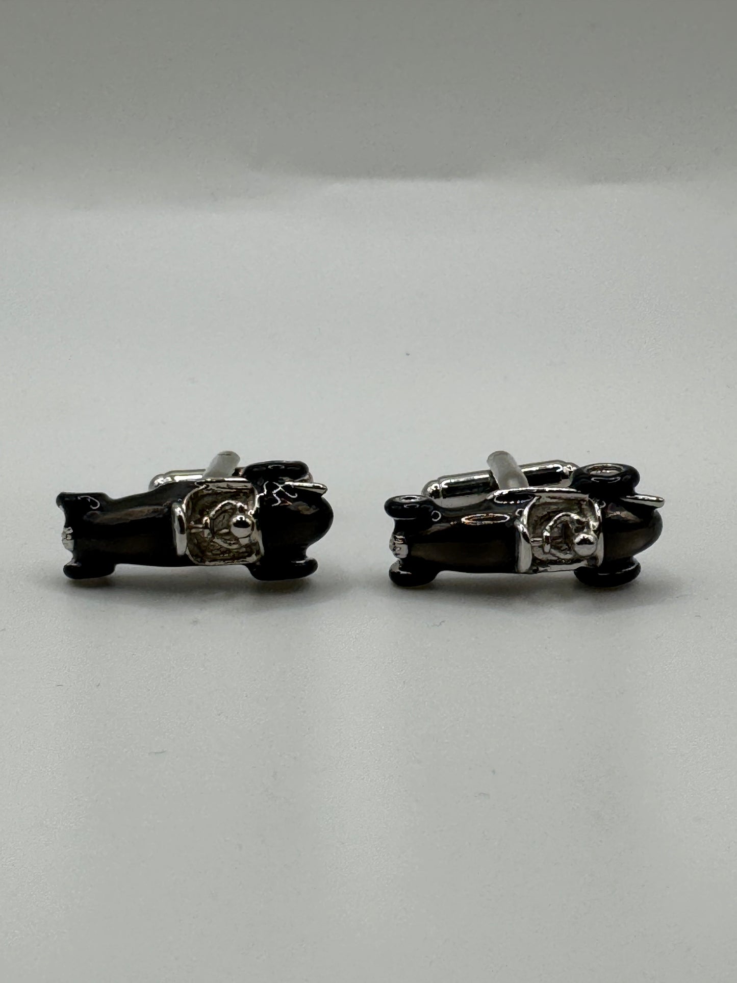 Gemelli da polso auto d’epoca antracite metallizzato 342