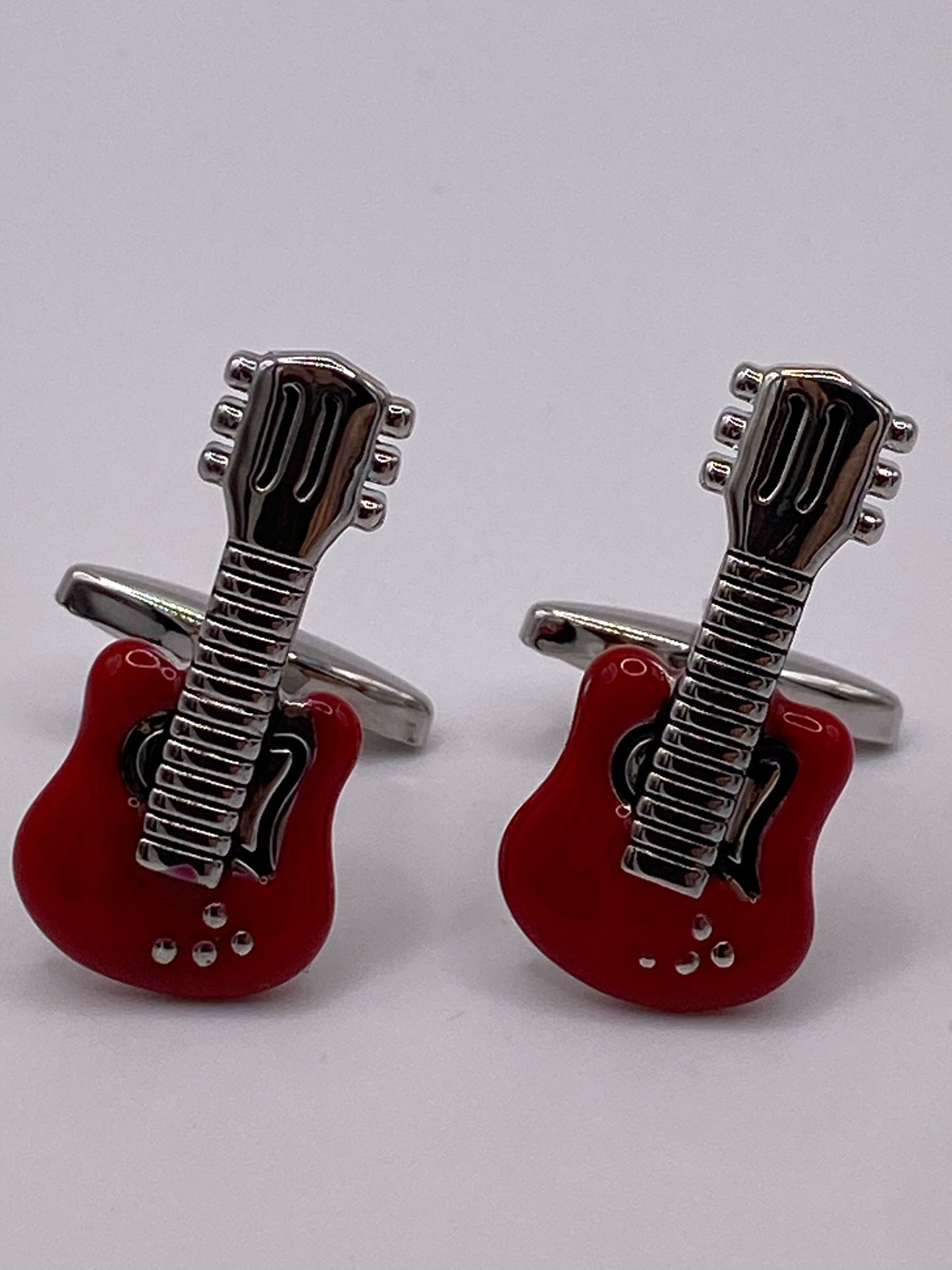 Gemello da polso CHITARRA ELETTRICA ROSSA 084