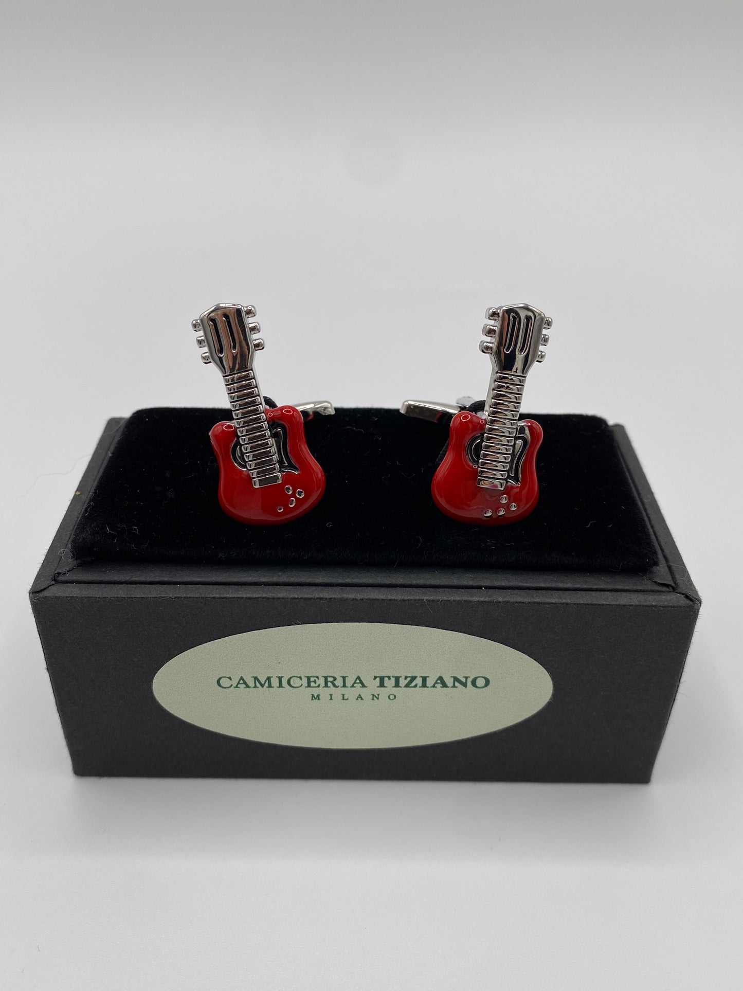 Gemello da polso CHITARRA ELETTRICA ROSSA 084