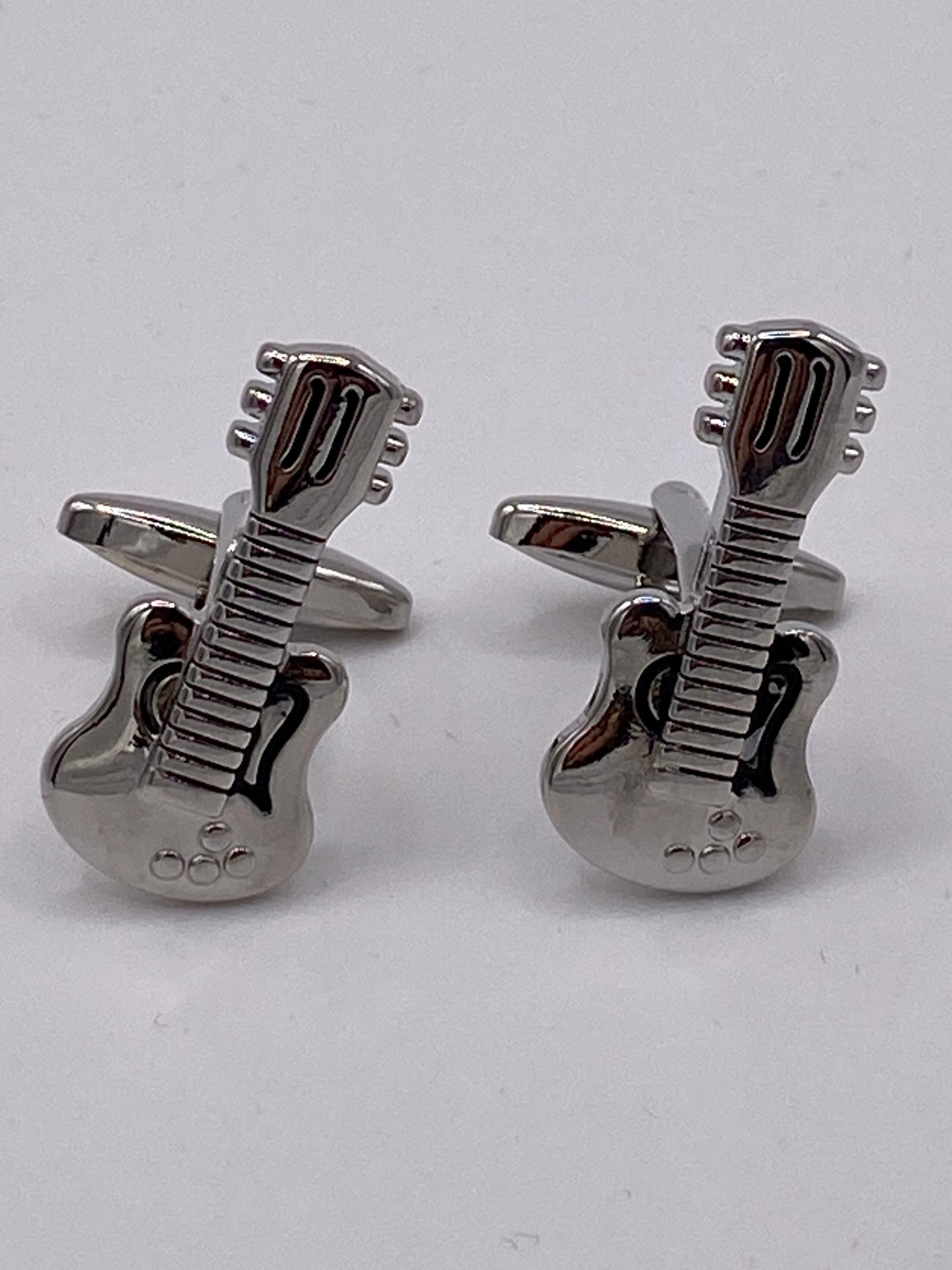 Gemello da polso CHITARRA ELETTRICA CROMATA 083