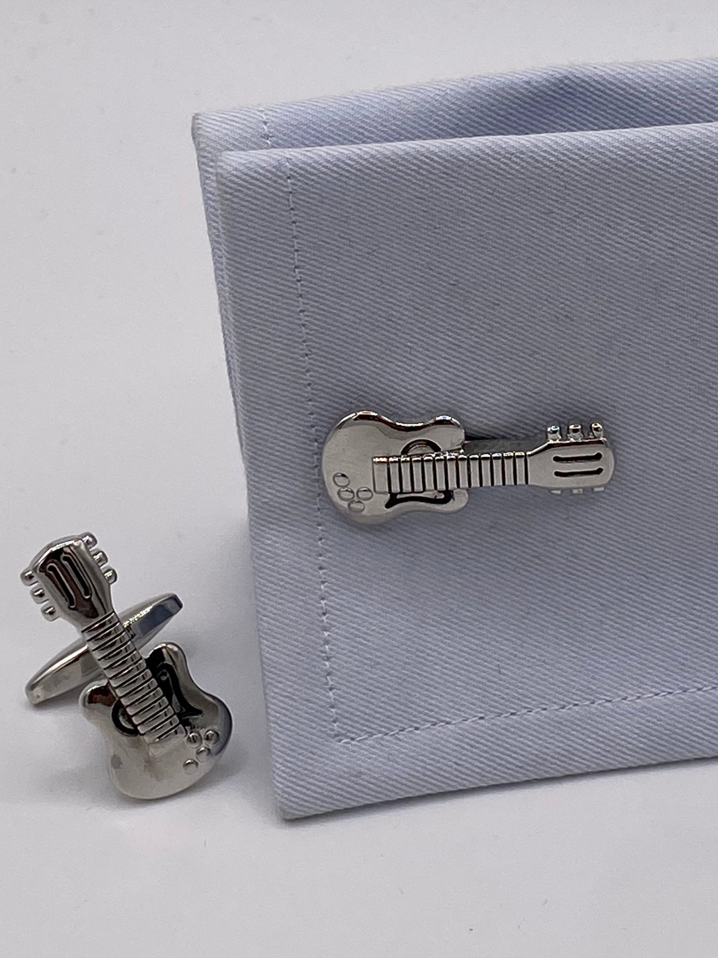 Gemello da polso CHITARRA ELETTRICA CROMATA 083