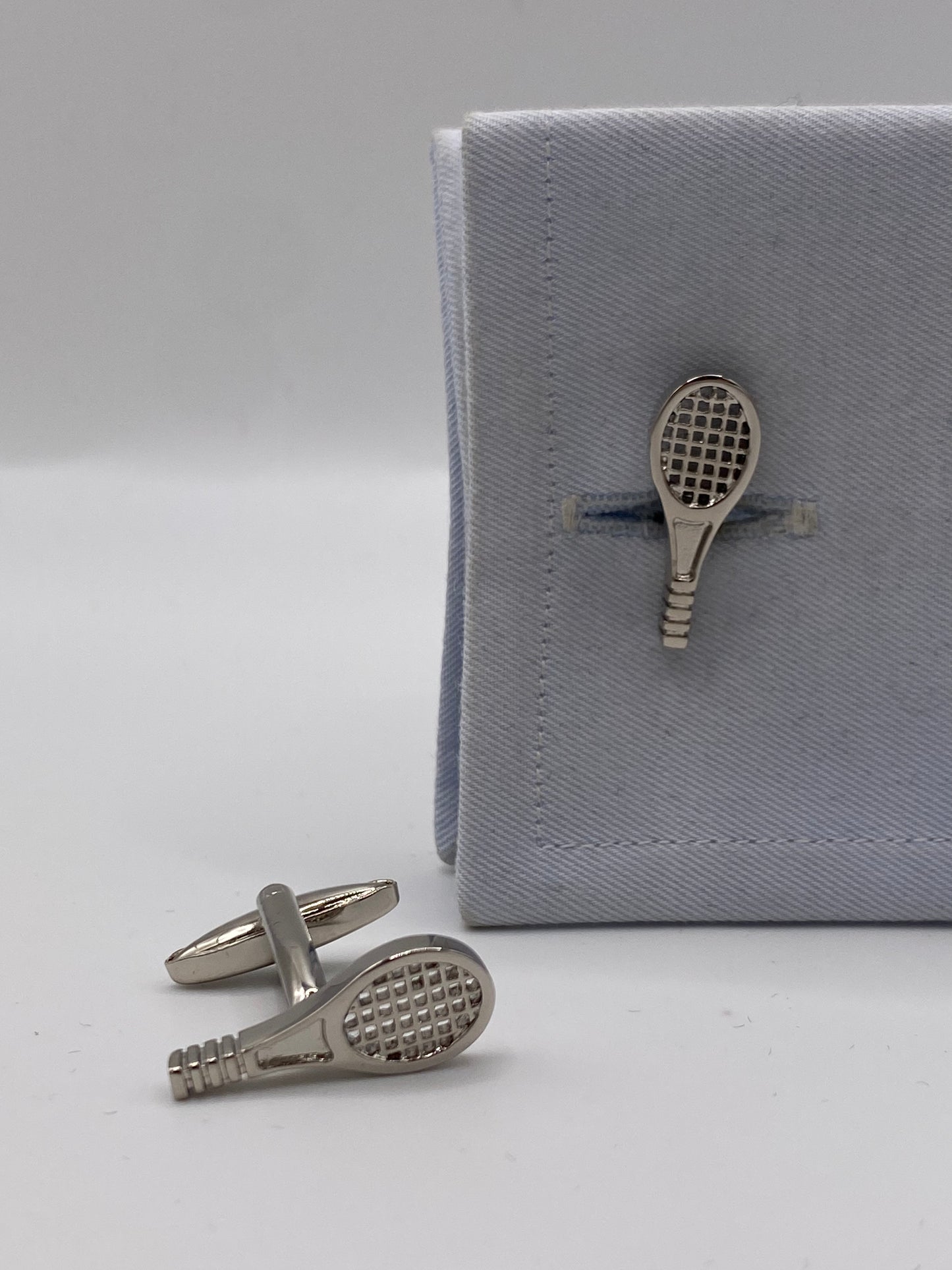 Gemello da polso RACCHETTA da TENNIS cromo 175