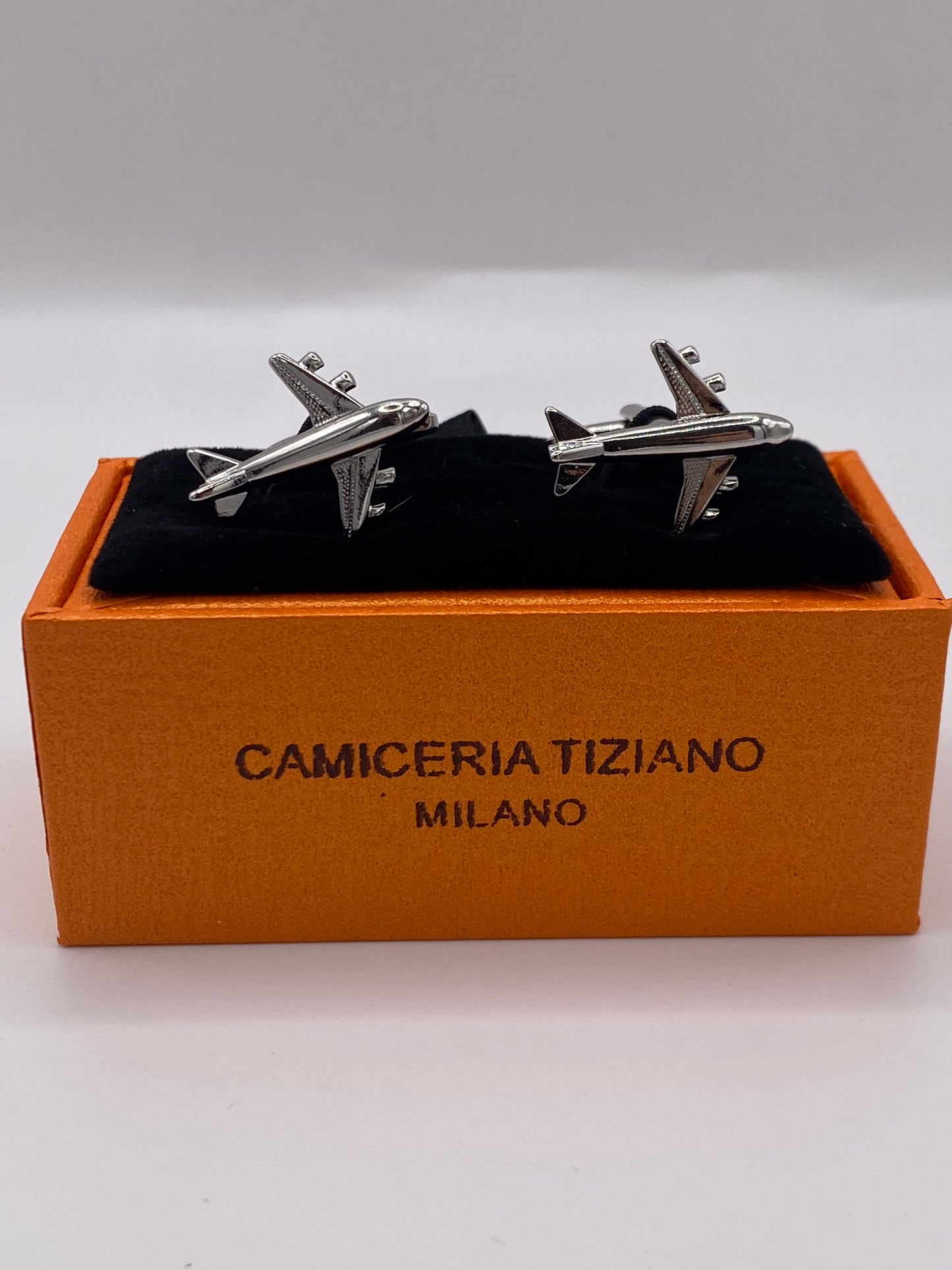 Gemello da polso AEROPLANO (cromo) 031
