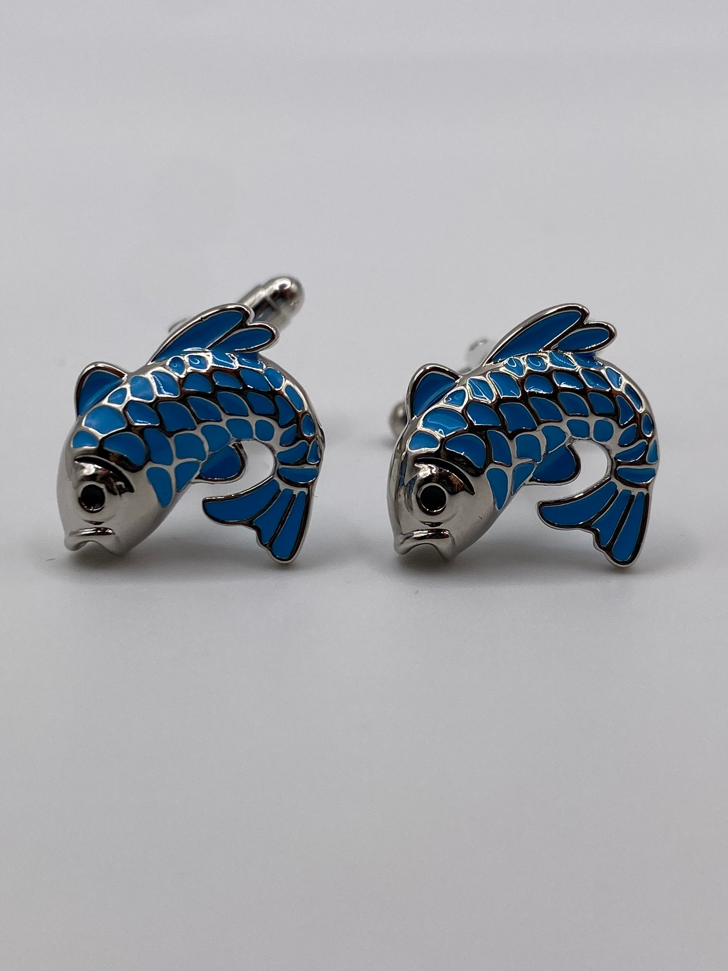 Gemello da polso PESCE CARPA AZZURRA 282