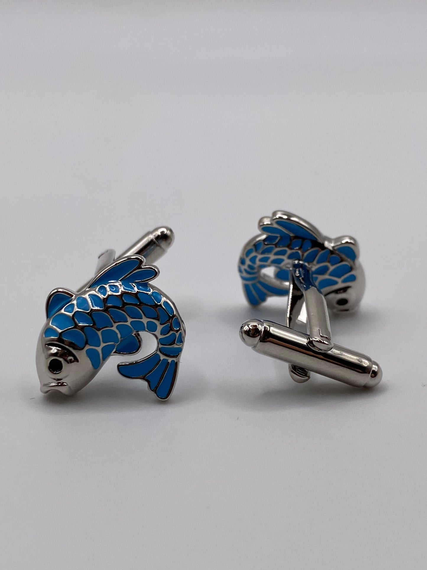 Gemello da polso PESCE CARPA AZZURRA 282