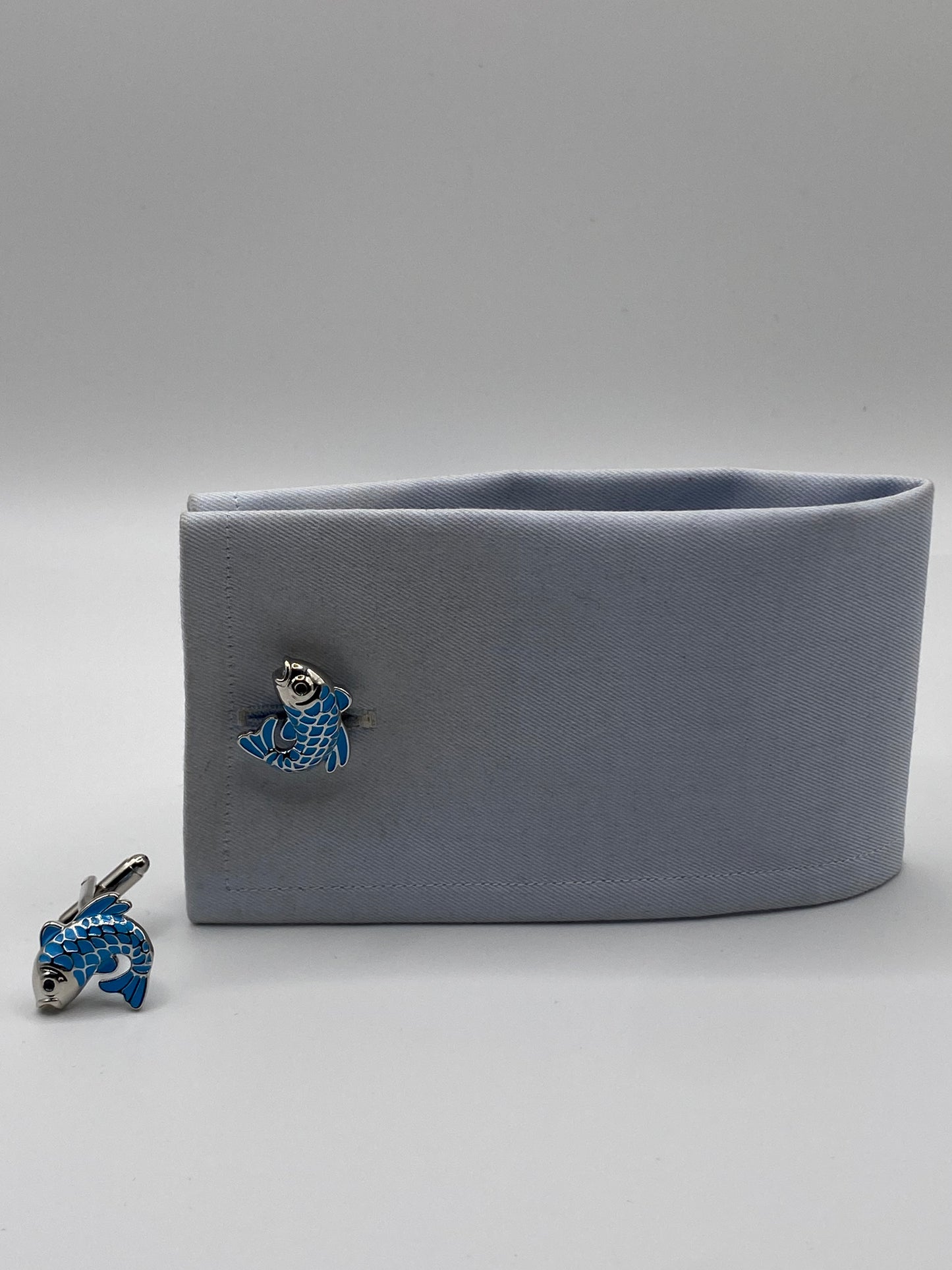 Gemello da polso PESCE CARPA AZZURRA 282