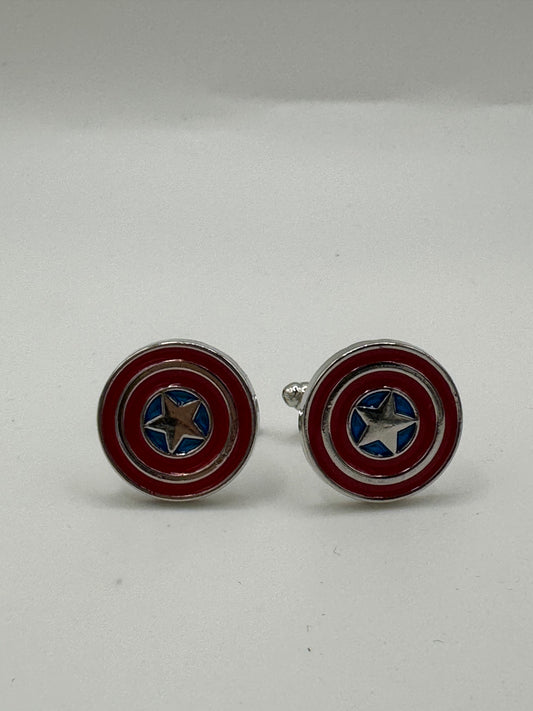 Gemelli da polso simbolo Capitan America 338